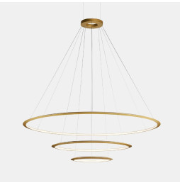 LedsC4 - Luminaria superficie Circular Inward Light 4000K On / Off 366.7W dorado 4608xLED