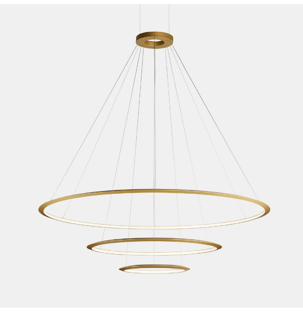 LedsC4 - Luminaria superficie Circular Inward Light 4000K On / Off 366.7W dorado 4608xLED