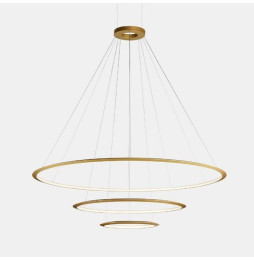 LedsC4 - Luminaria superficie Circular Inward Light 4000K On / Off 366.7W dorado 4608xLED