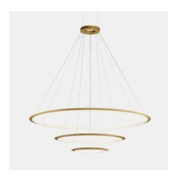 LedsC4 - Luminaria superficie Circular Inward Light 4000K On / Off 366.7W dorado 4608xLED