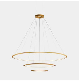 LedsC4 - Luminaria superficie Circular Inward Light 3000K On / Off 223.5W dorado 2808xLED
