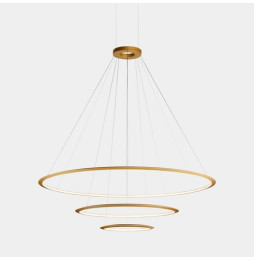 LedsC4 - Luminaria superficie Circular Inward Light 3000K DALI 223.5W dorado 2808xLED