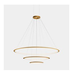 LedsC4 - Luminaria superficie Circular Inward Light 3000K DALI 223.5W dorado 2808xLED