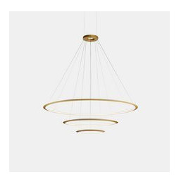 LedsC4 - Luminaria superficie Circular Inward Light 4000K DALI 140.8W negro 1980xLED
