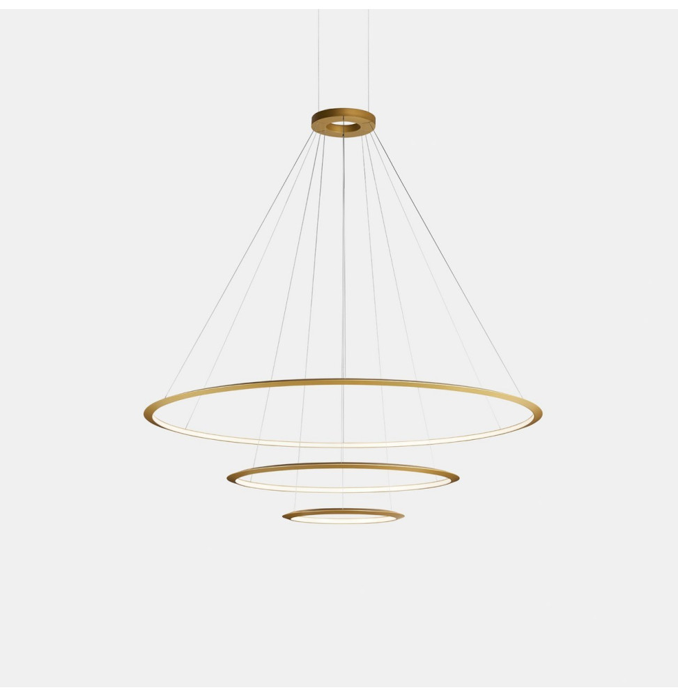 LedsC4 - Luminaria superficie Circular Inward Light 3000K On / Off 140.8W dorado 1980xLED