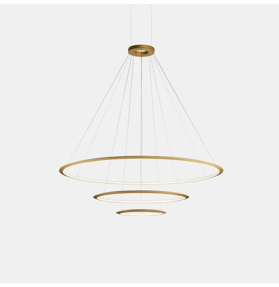 LedsC4 - Luminaria superficie Circular Inward Light 3000K On / Off 140.8W dorado 1980xLED