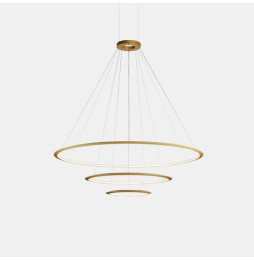 LedsC4 - Luminaria superficie Circular Inward Light 3000K On / Off 140.8W dorado 1980xLED
