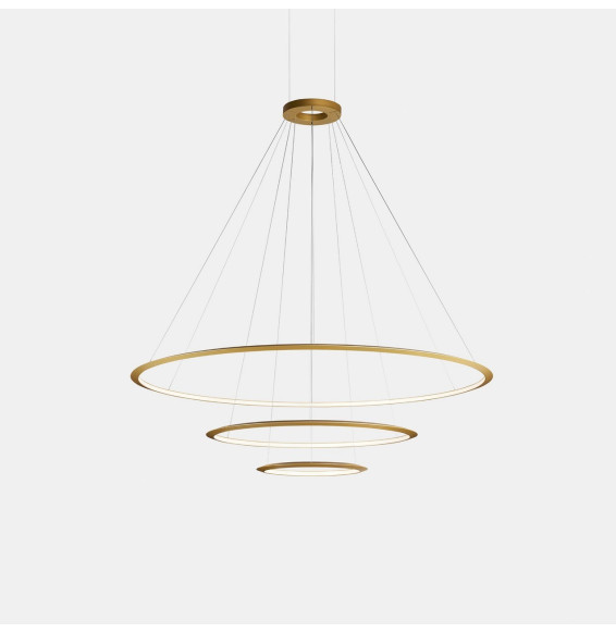 LedsC4 - Luminaria superficie Circular Inward Light 2700K DALI 140.8W dorado 1980xLED