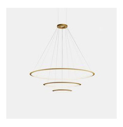 LedsC4 - Luminaria superficie Circular Inward Light 4000K DALI 140.8W blanco 1980xLED