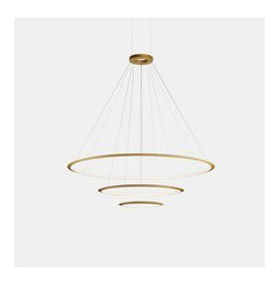 LedsC4 - Luminaria superficie Circular Inward Light 4000K DALI 140.8W dorado 1980xLED