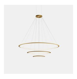 LedsC4 - Luminaria superficie Circular Inward Light 4000K On / Off 140.8W negro 1980xLED