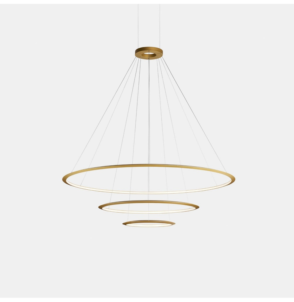 LedsC4 - Luminaria superficie Circular Inward Light 2700K DALI 109.1W dorado 1548xLED LedsC4 - Luminaria superficie Circular Inward Light 2700K DALI 109.1W dorado 1548xLED