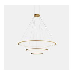 LedsC4 - Luminaria superficie Circular Inward Light 4000K DALI 109.1W dorado 1548xLED