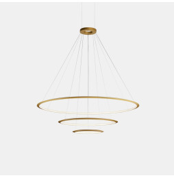 LedsC4 - Luminaria superficie Circular Inward Light 4000K DALI 77.3W dorado 1080xLED