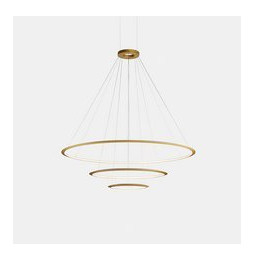 LedsC4 - Luminaria superficie Circular Inward Light 4000K 0-10V 109.1W dorado 1548xLED