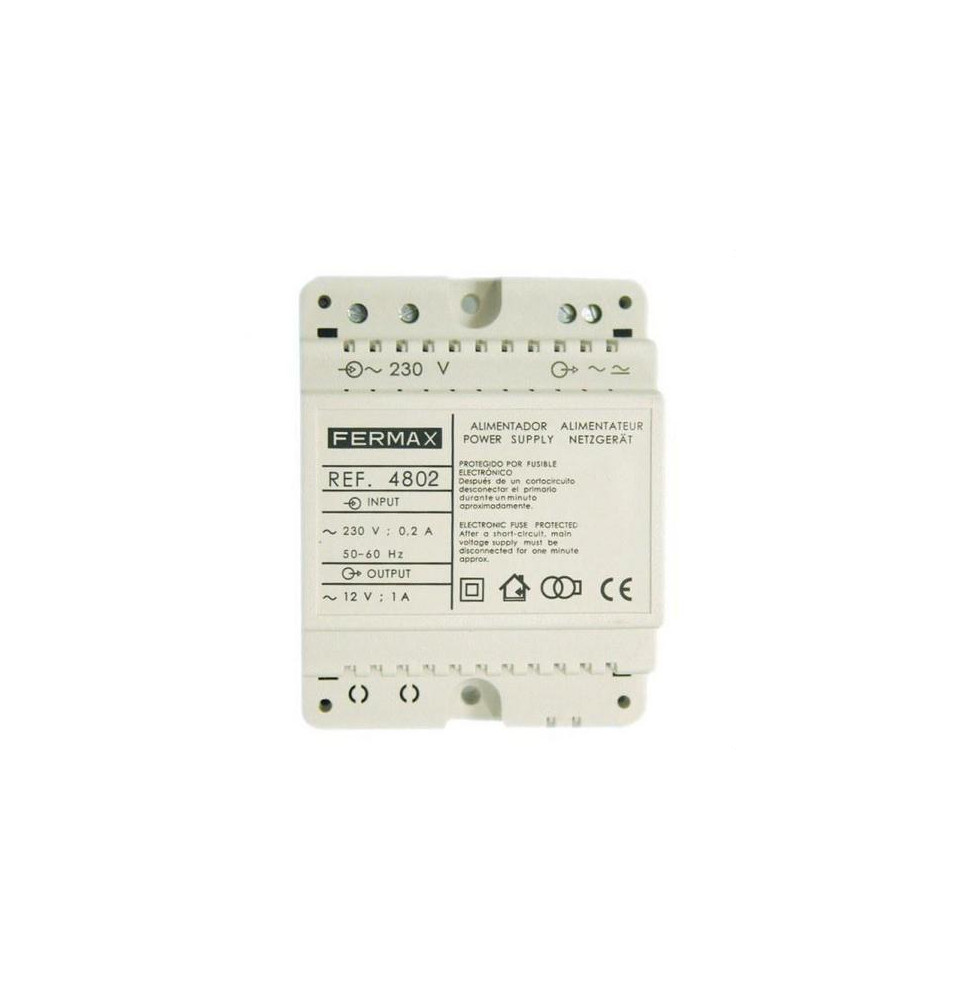 FERMAX - Alimentador DIN 4 12V AC/1A