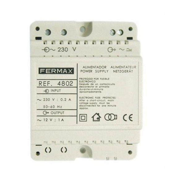 FERMAX - Alimentador DIN 4 12V AC/1A