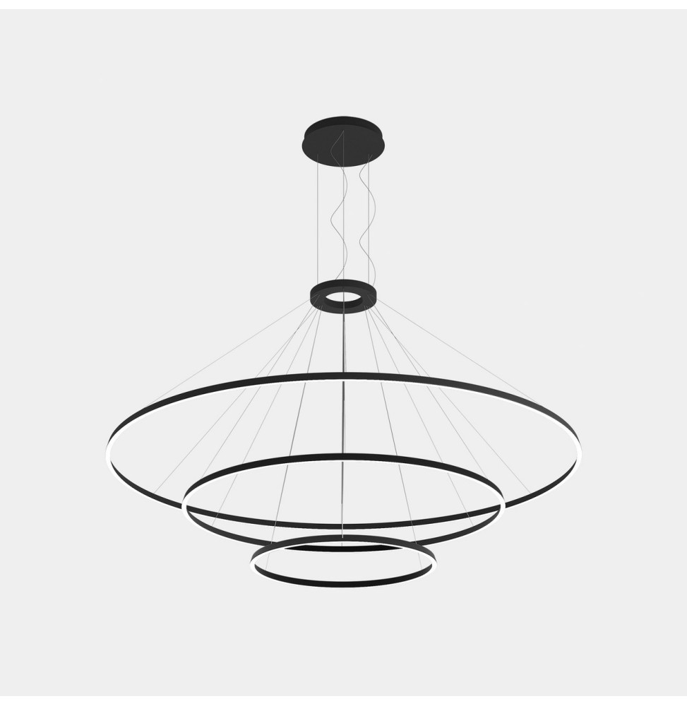 LedsC4 - Luminaria superficie Circular Downward Light 3000K DALI 326.4W negro 4698xLED LedsC4 - Luminaria superficie Circular Downward Light 3000K DALI 326.4W negro 4698xLED