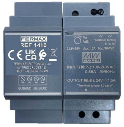FERMAX - Alimentador kit WAY DIN4 24VDC-1,5A