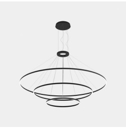 LedsC4 - Luminaria superficie Circular Downward Light 2700K On / Off 366.7W negro 4698xLED