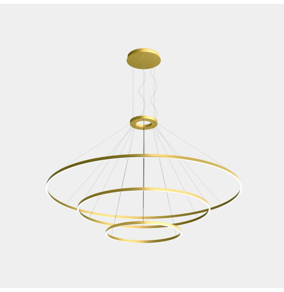 LedsC4 - Luminaria superficie Circular Downward Light 3000K On / Off 366.7W dorado 4698xLED