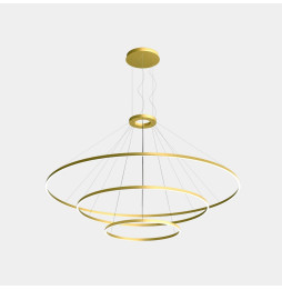 LedsC4 - Luminaria superficie Circular Downward Light 2700K DALI 326.4W dorado 4698xLED