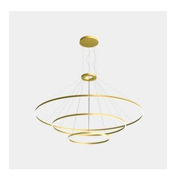 LedsC4 - Luminaria superficie Circular Downward Light 2700K DALI 326.4W dorado 4698xLED