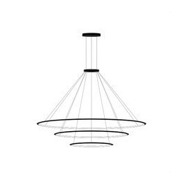 LedsC4 - Luminaria superficie Circular Downward Light 3000K On / Off 223.5W negro 2790xLED