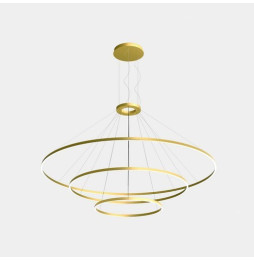 LedsC4 - Luminaria superficie Circular Downward Light 3000K 0-10V 326.4W dorado 4698xLED