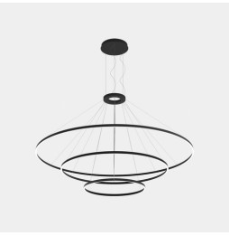 LedsC4 - Luminaria superficie Circular Downward Light 3000K 0-10V 326.4W negro 4698xLED