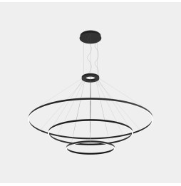 LedsC4 - Luminaria superficie Circular Downward Light 4000K 0-10V 326.4W negro 4698xLED