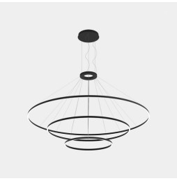 LedsC4 - Luminaria superficie Circular Downward Light 4000K 0-10V 326.4W negro 4698xLED