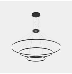 LedsC4 - Luminaria superficie Circular Downward Light 4000K DALI 326.4W negro 4698xLED