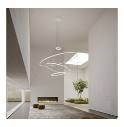 LedsC4 - Luminaria superficie Circular Downward Light 2700K DALI 223.5W blanco 2790xLED