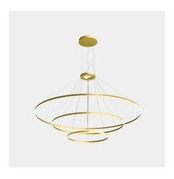 LedsC4 - Luminaria superficie Circular Downward Light 4000K On / Off 366.7W dorado 4698xLED