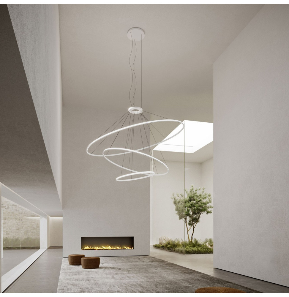 LedsC4 - Luminaria superficie Circular Downward Light 3000K On / Off 223.5W blanco 2790xLED LedsC4 - Luminaria superficie Circular Downward Light 3000K On / Off 223.5W blanco 2790xLED