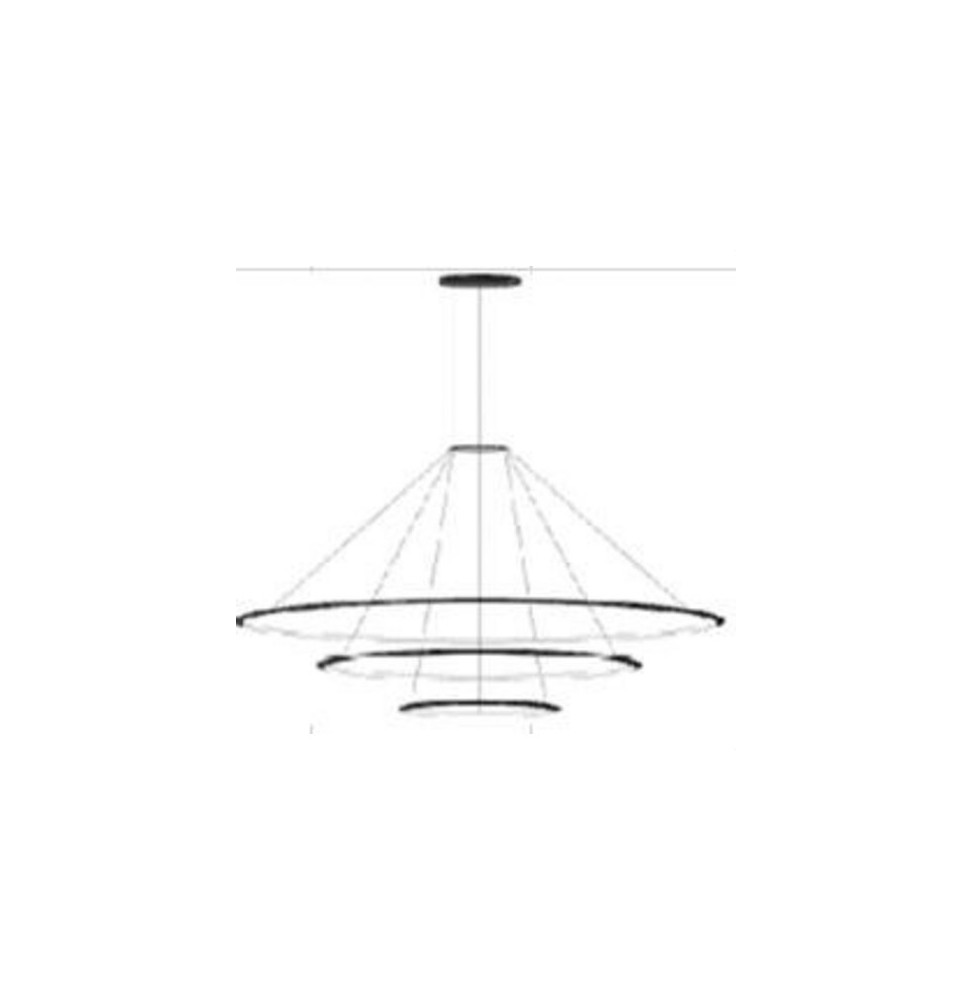 LedsC4 - Luminaria superficie Circular Downward Light 2700K DALI 140.8W negro 1980xLED