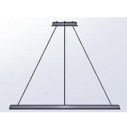 LedsC4 - Luminaria superficie Circular Downward Light 2700K DALI 45.6W negro 648xLED