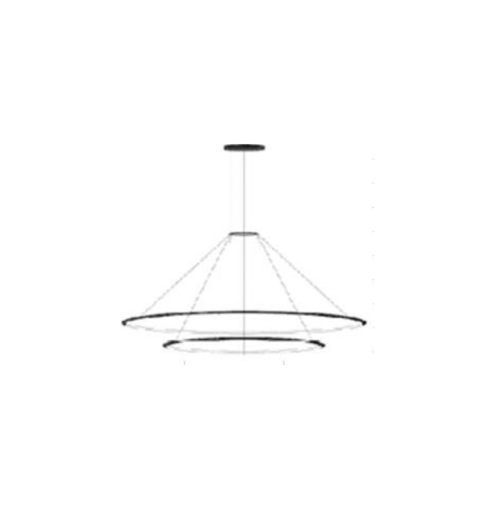 LedsC4 - Luminaria superficie Circular Downward Light 2700K DALI 109.1W blanco 1548xLED