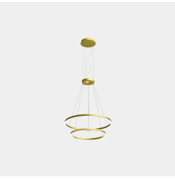 LedsC4 - Luminaria superficie Circular Downward Light 3000K DALI 77.3W dorado 1080xLED
