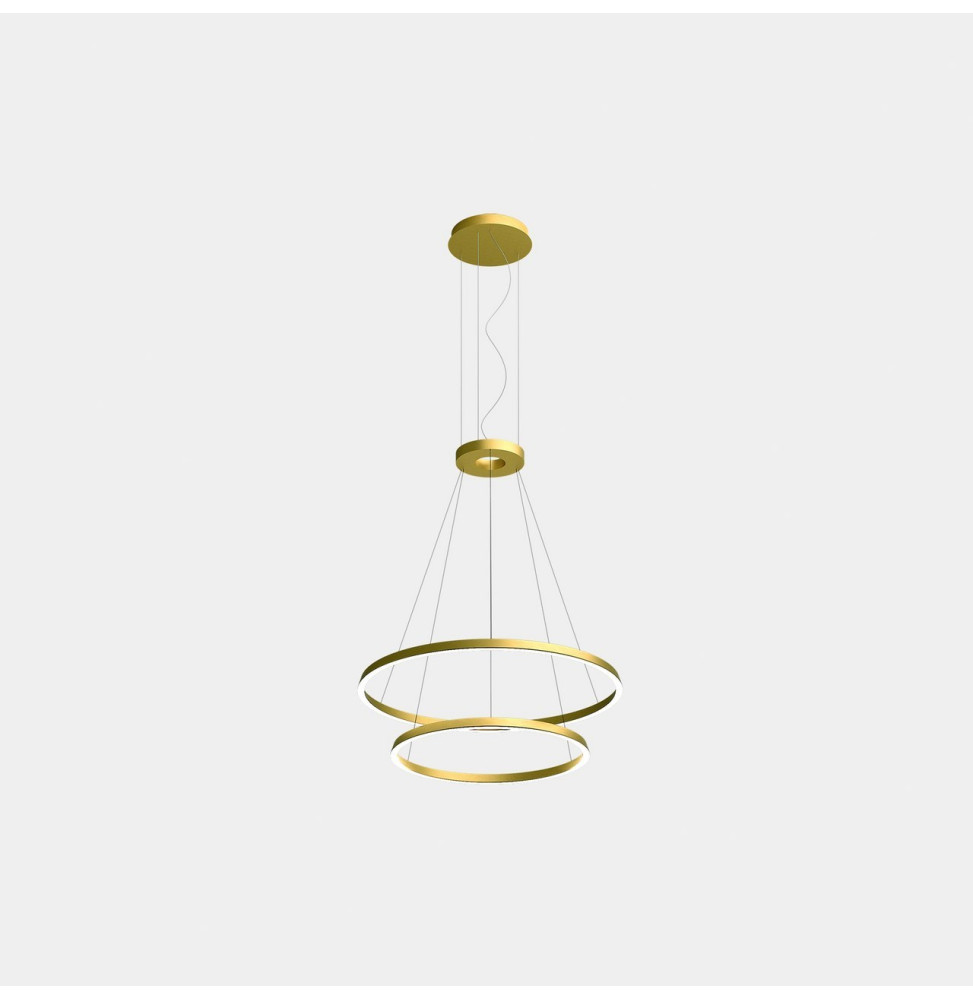 LedsC4 - Luminaria superficie Circular Downward Light 3000K DALI 77.3W dorado 1080xLED LedsC4 - Luminaria superficie Circular Downward Light 3000K DALI 77.3W dorado 1080xLED