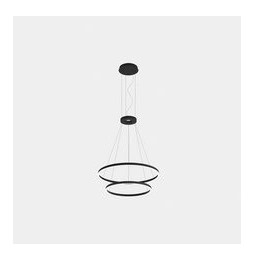 LedsC4 - Luminaria superficie Circular Downward Light 4000K DALI 77.3W negro 1080xLED