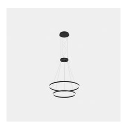LedsC4 - Luminaria superficie Circular Downward Light 2700K On / Off 77.3W negro 1080xLED