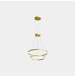 LedsC4 - Luminaria superficie Circular Downward Light 4000K DALI 77.3W dorado 1080xLED