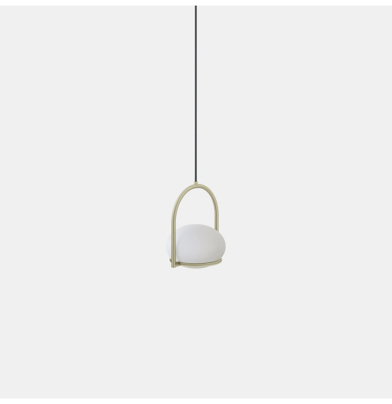 LedsC4 - Luminaria colgante Coco Single 1 x E14 7W oro satinado