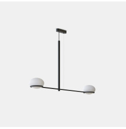 LedsC4 - Luminaria colgante Coco Double 6 x E14 7W negro