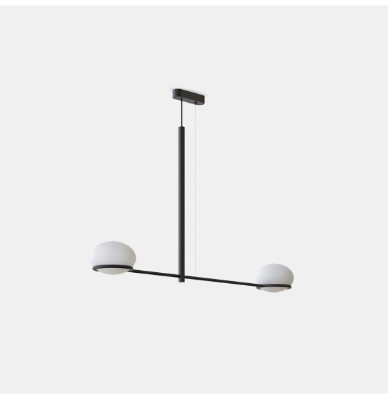 LedsC4 - Luminaria colgante Coco Double 6 x E14 7W negro