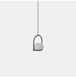 LedsC4 - Luminaria colgante Coco Single1 x E14 7W negro
