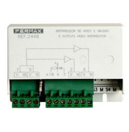 FERMAX - Distribuidor video para 2 monitores 2/4 salidas