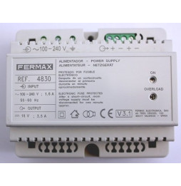FERMAX - Alimentador 18VDC-3,5A DIN6